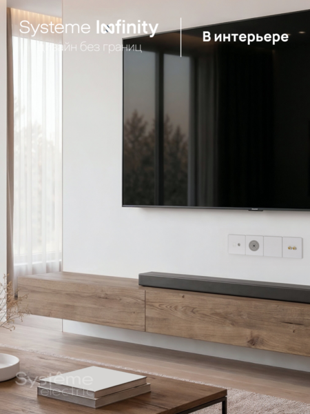 Systeme Electric Systeme Infinity Арктический лед Розетка информационная TV/FM и RJ-45 кат.5е