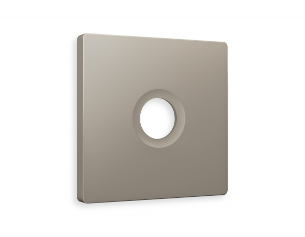 Лицевая панель ALFA (Серо-бежевый матовый) для TV розетки QUANT AP3730