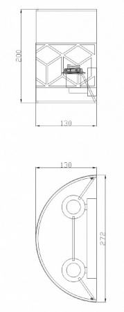 Настенный светильник (бра) H223-WL-02-G Maytoni Messina
