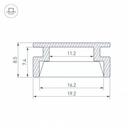 Профиль HR-3000 ANOD (Arlight, Алюминий)