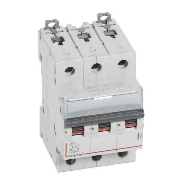 Legrand DX3 Автоматический выключатель 3P 10A (D) 10кА
