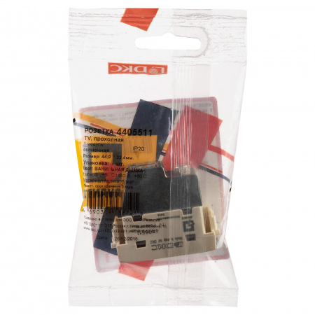 DKC Avanti Ванильная дымка Розетка TV проходная 1 модуль