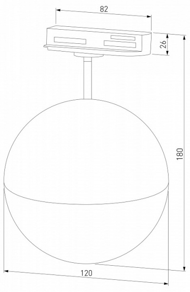 Трековый светильник для однофазного шинопровода Glob GX53 Латунь MRL 1015 Elektrostandard Glob a053137