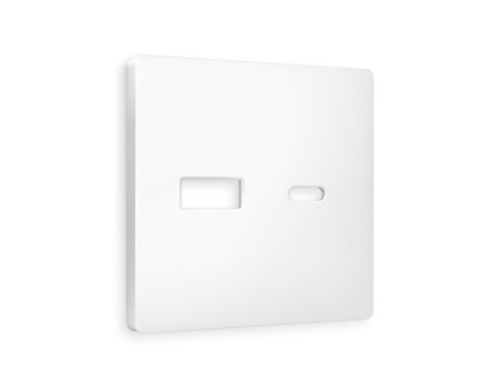 Лицевая панель ALFA (Белый матовый) для розетки 2USB A+C QUANT AP1310