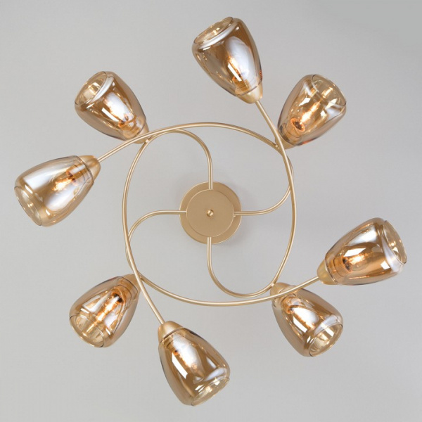 Потолочная люстра 30168/8 матовое золото Eurosvet Noemi Потолочная люстра 30168/8 матовое золото Eurosvet Noemi