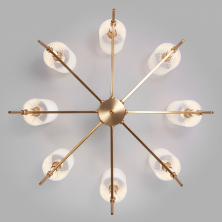 Классическая потолочная люстра 60132/8 латунь Eurosvet Brielle