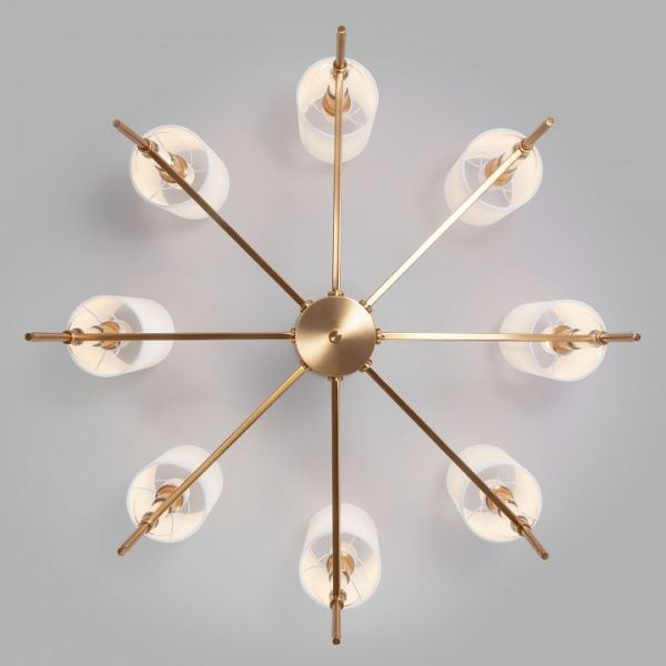 Классическая потолочная люстра 60132/8 латунь Eurosvet Brielle Классическая потолочная люстра 60132/8 латунь Eurosvet Brielle