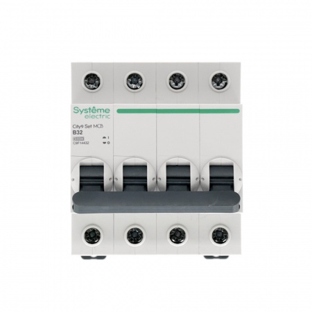 SE City9 Set Автоматический выключатель (АВ) B 32А 4P 4.5kA 400В