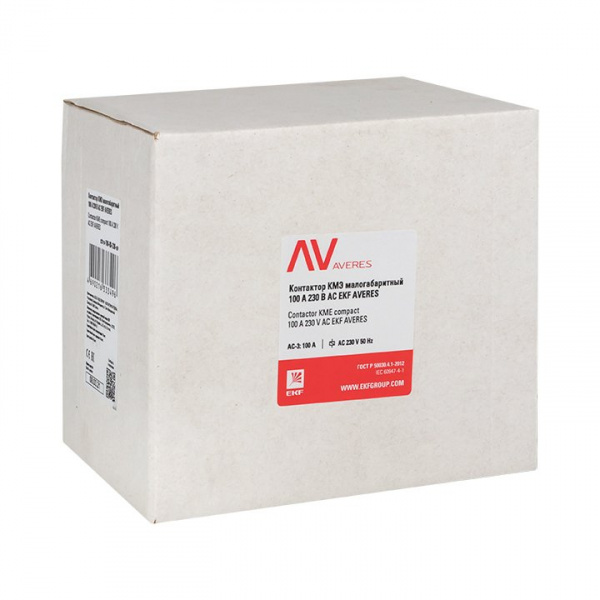 EKF Averes Контактор КМЭ 100А 400В АС