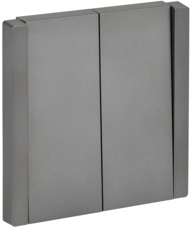 IEK FORTE&PIANO Сталь Выключатель 2-кл 10А FP505