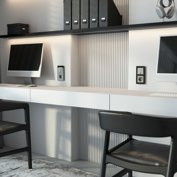 Розетка с заземлением, шторками и USB тип A+C (дымчатый) W1271704 Розетка с заземлением, шторками и USB тип A+C (дымчатый) W1271704