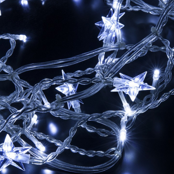 Гирлянда бахрома 1,8*0,5 м IP20 100-002 белый Eurosvet 100-002