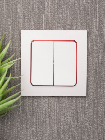 EKF PROxima Стокгольм Белый Линия красная Рамка 1-ая