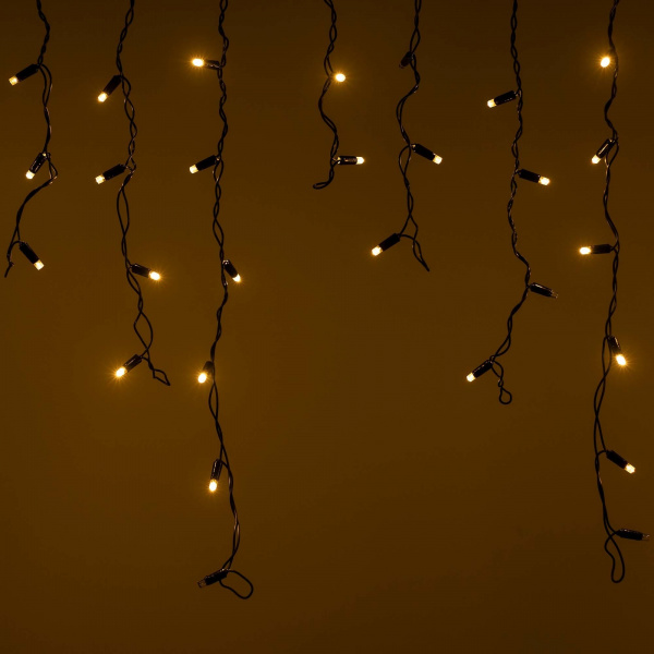 Arlight Светодиодная гирлянда ARD-EDGE-CLASSIC-2400x600-BLACK-88LED-FLASH Warm/Warm (230V, 6W) (Ardecoled, IP65)