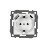 Arlight Механизм розетки с USB зарядкой SCT-MUAA-PL-WH-V (250V, 16A) (-)