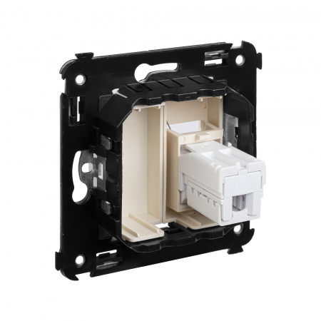 DKC Avanti Ванильная дымка телефонная розетка RJ-12 одинарная