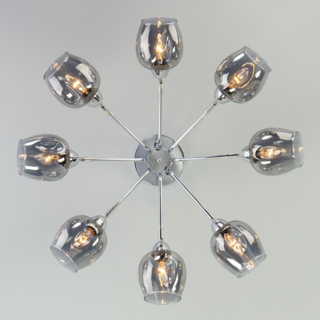 Потолочная люстра с плафонами 30164/8 хром Eurosvet Marci