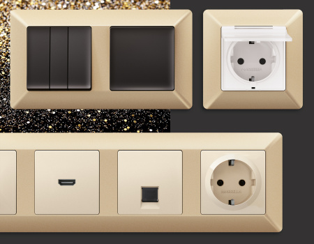 Рамка ALFA Line (Шампань) 2-ая AF110602