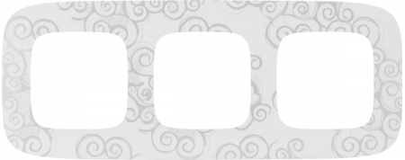 Legrand Valena ALLURE Нарцисс хром Рамка 3-ая