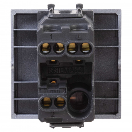 DKC Avanti Закаленная сталь Переключатель одноклавишный 2 модуля