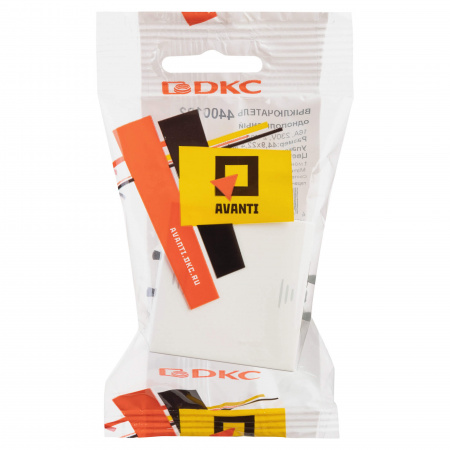 DKC Avanti Белое облако Выключатель 16A 2 модуля