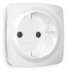 Лицевая панель OMEGA (Белый матовый) для электрической розетки с/з со шторками QUANT OP1270