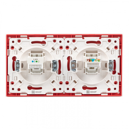 EKF PROxima Стокгольм Белый Линия красная Рамка 2-ая