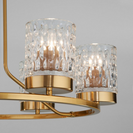 Потолочная люстра со стеклянными плафонами 60127/6 латунь Eurosvet Calle