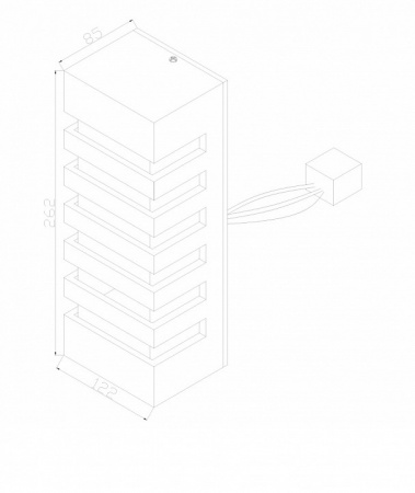 Настенный светильник (бра) O034WL-02B Maytoni Remsa