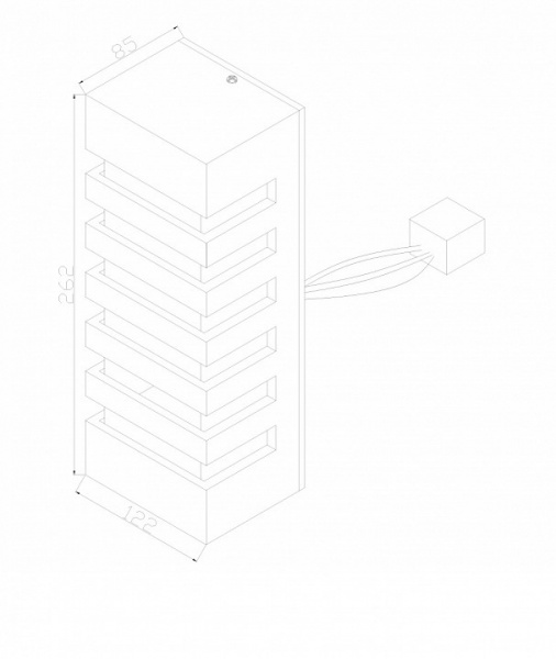 Настенный светильник (бра) O034WL-02B Maytoni Remsa