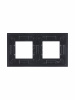 ABB NIE Zenit Стекло черное Рамка 2-я 2+2 мод