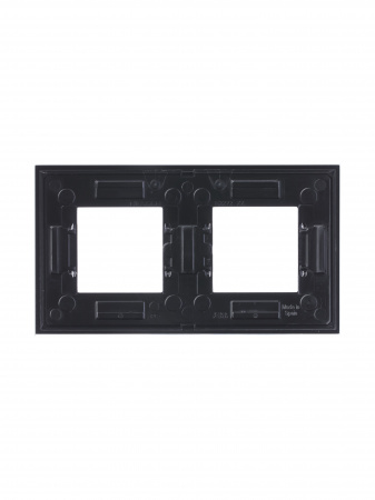 ABB NIE Zenit Стекло черное Рамка 2-я 2+2 мод