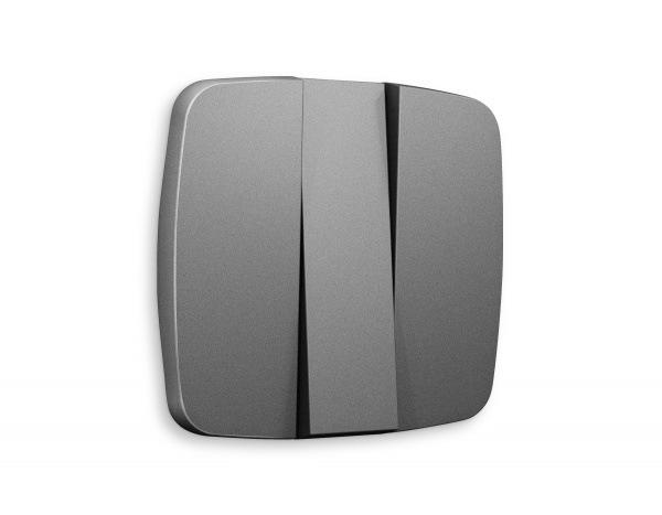 Лицевая панель OMEGA (Антрацит серый) для 3-клавишных выключателей QUANT OP6550