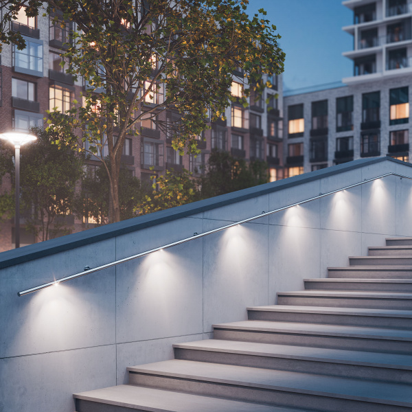 Arlight Светильник ALT-LODESTAR-HANDRAIL-R27-1.5W Warm3000 (SL, 70 deg, 12-24V) (IP67 Металл, 3 года)