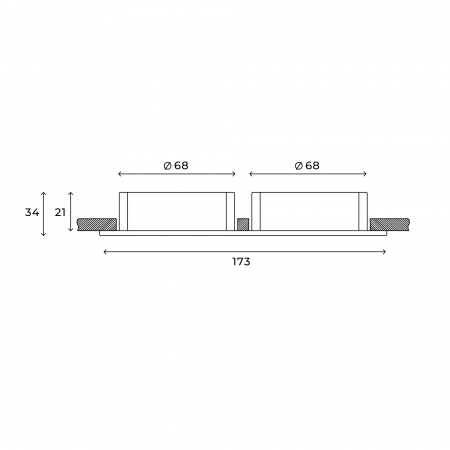 Встраиваемый светильник Hesby Bodo HSBL_0105 IP20,10Вт, GU5.3, белый