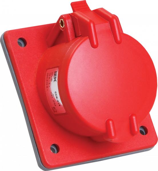 IEK Розетка встраиваемая ССИ-424 32А-6ч/380-415В 3Р+PЕ IP44 MAGNUM