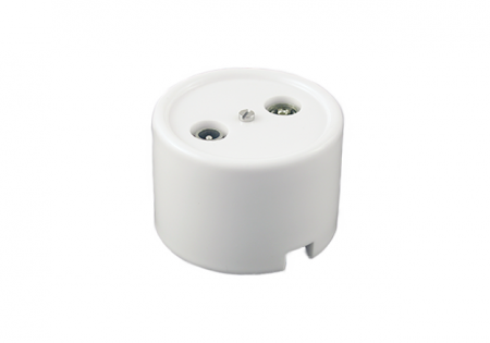 BIRONI Лизетта Керамика Белый Розетка R/TV-Sat оконечная (декор D6/2)