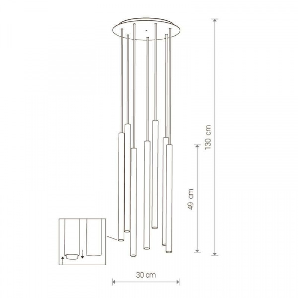 Подвесная люстра Nowodvorski Laser 8921