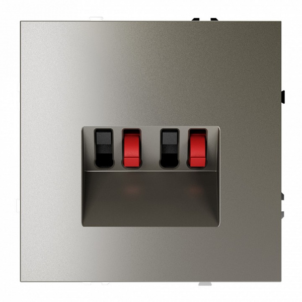 Розетка акустическая встраиваемая VOLTUM S70 4-местная, (шелк) Розетка акустическая встраиваемая VOLTUM S70 4-местная, (шелк)