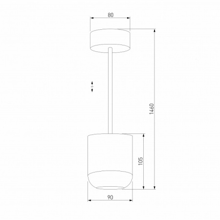 Подвесной светодиодный светильник Onde 15W 4000K чёрный 50249 LED Elektrostandard Onde a064202
