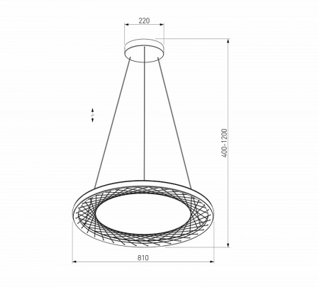 Подвесной светодиодный светильник 40025/1 LED серый Eurosvet Parafe