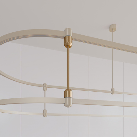 Arlight Коннектор жесткий с питанием ART-APRIORI-CON-ROD-A-L260-POWER (GD, вертикальный) (IP20 Металл, 3 года)