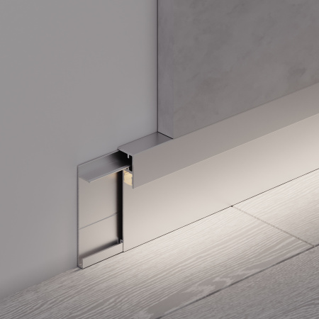 Профиль PLINTUS-H54B-2000 ANOD (Arlight, Алюминий)