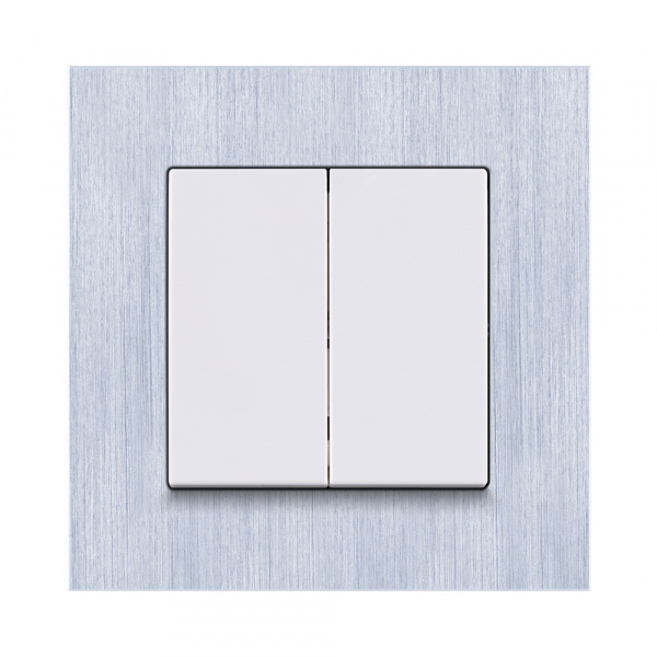 Рамка 1-постовая, серебро Kollinger Reflex AL RA1SR