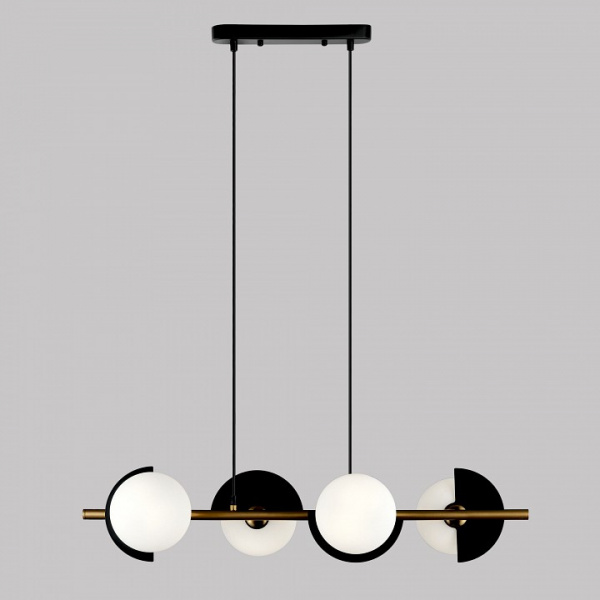 Подвесной светильник 70149/4 черный/латунь Eurosvet Moity