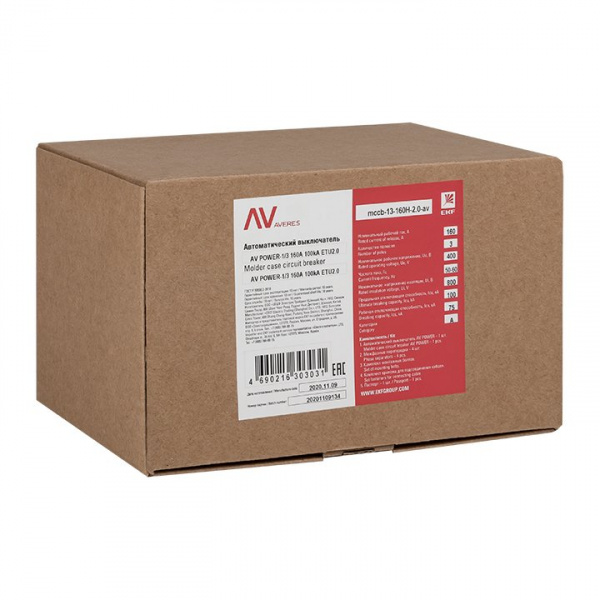 EKF Averes Автоматический выключатель AV POWER-1/3 160А 50kA ETU2.0