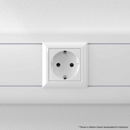 DKC Avanti Белое облако Розетка 2P+E со шторками 2 модуля