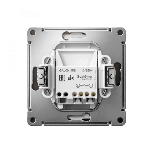 Systeme Electric ArtGallery Мокко Выключатель 1-клавишный кнопочный, механизм, быстрозажим. клем.