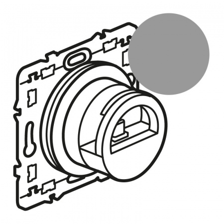 Legrand Celiane2 Титан Накл. д/смартфона Титан