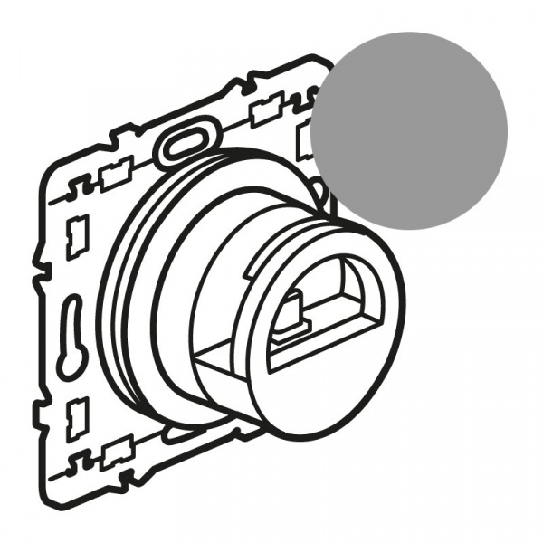 Legrand Celiane2 Титан Накл. д/смартфона Титан